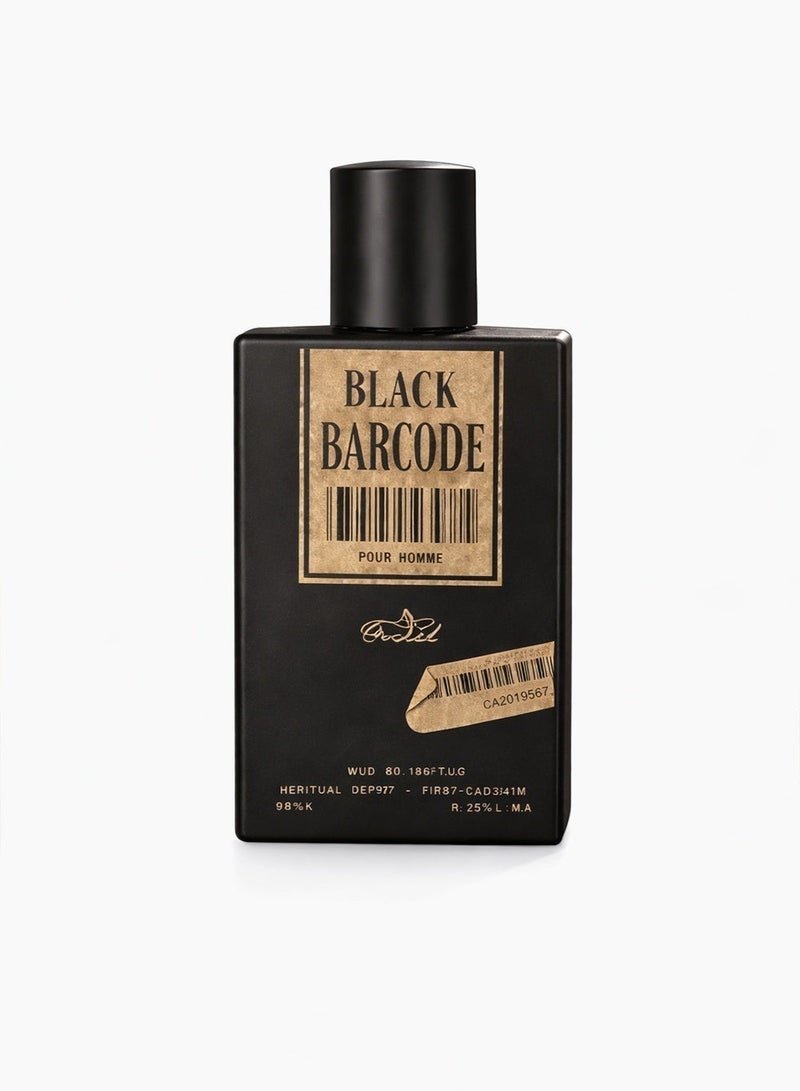 Orchid Perfume for Men 80ml Long Lasting Eau de Parfum – Fresh Woody Fragrance with Bergamot, Lemon, Cedar & Oakmoss – Black Barcode - Image 5